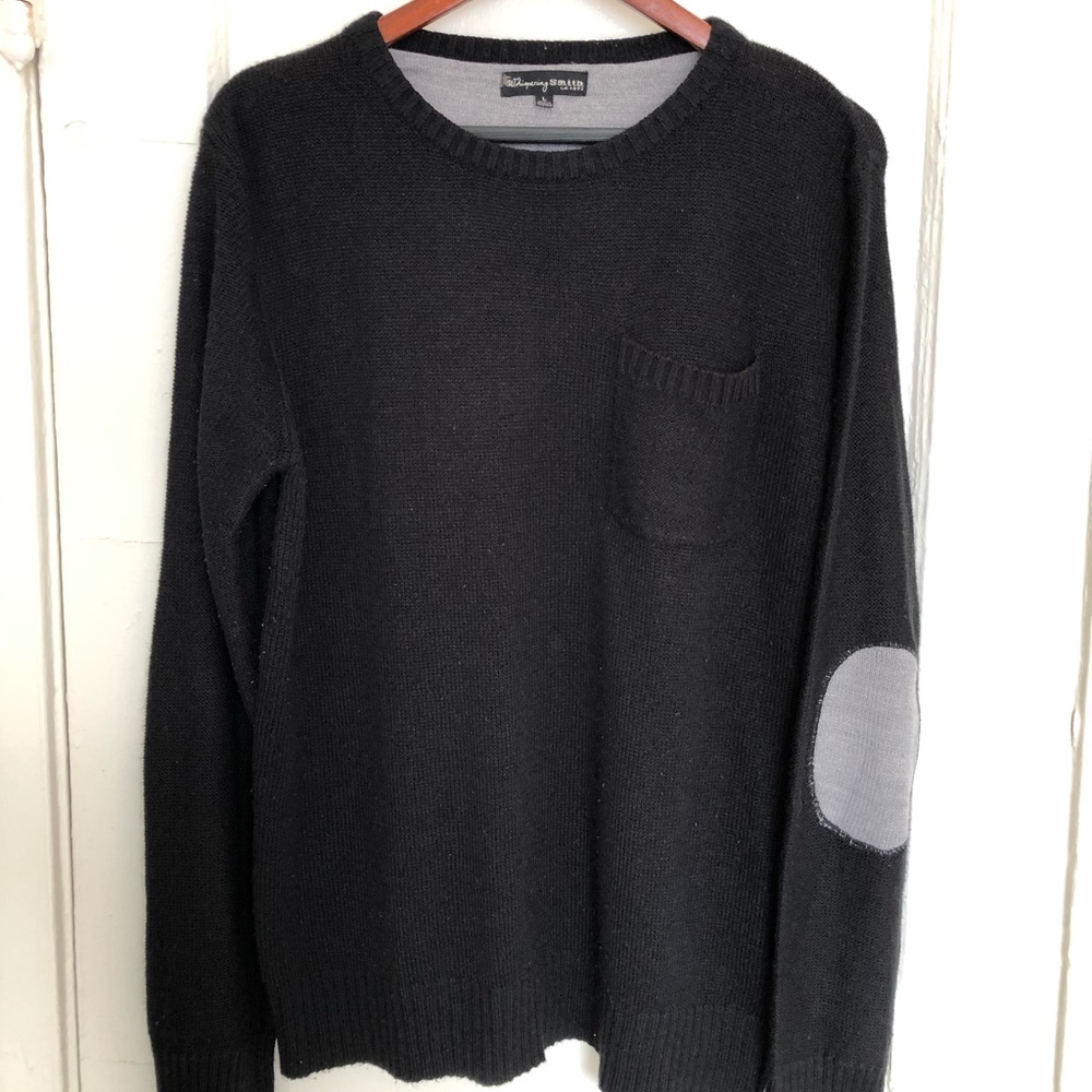 Whispering Smith Men’s Sweater with Elbow Patches